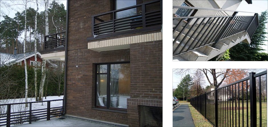 Ограждение балкона в частном доме