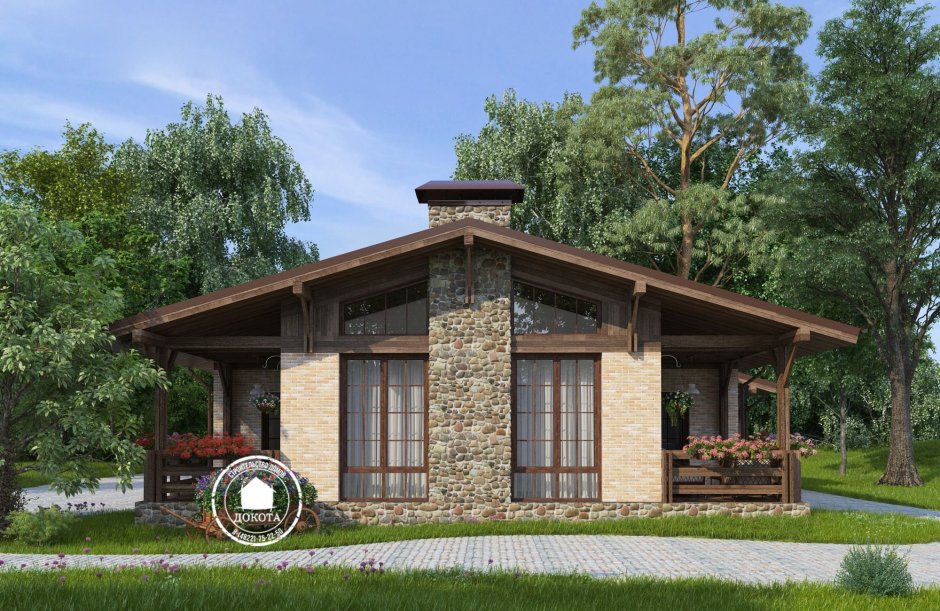 Шале из клееного бруса Алпин проект