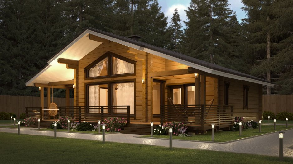 Шале из клееного бруса Алпин проект