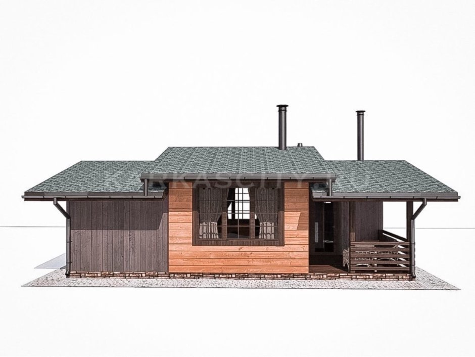 Шале 6х6 одноэтажный