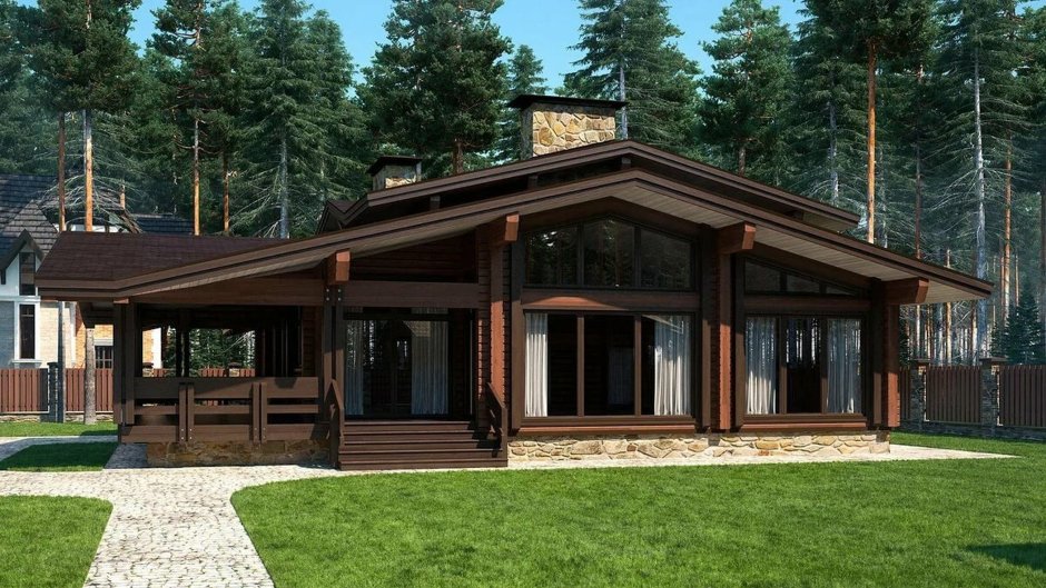 Шале из клееного бруса "Алпин"