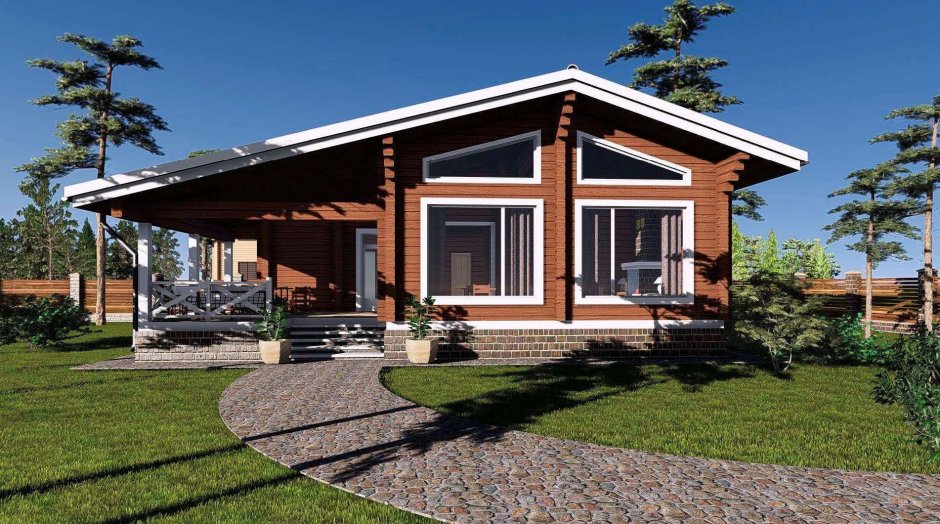 Проект Шале одноэтажный до 100 кв.м