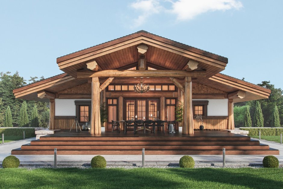 Пост энд Бим из бруса