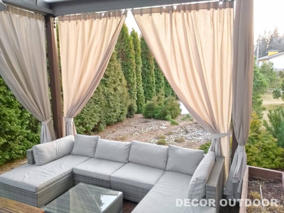 Карниз для штор на веранду