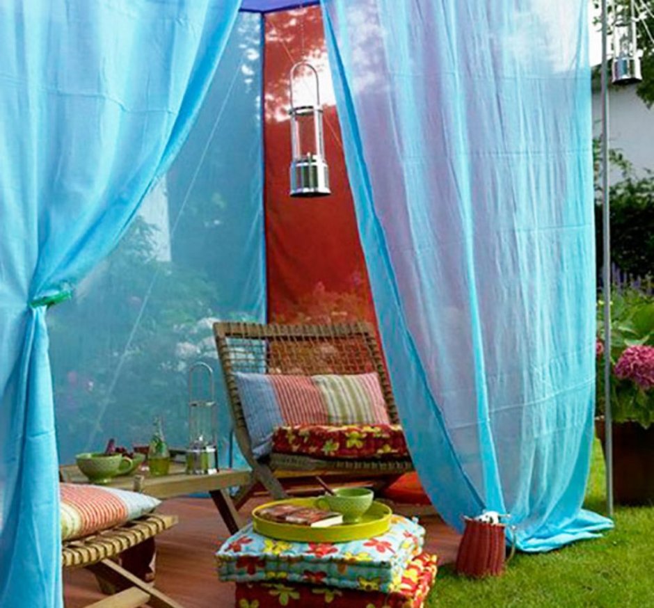 Шторы для беседок и веранд из ткани