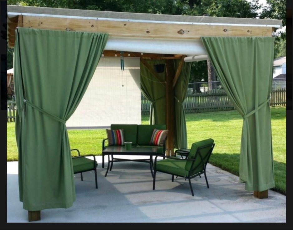 Шторы Оксфорд на террасу