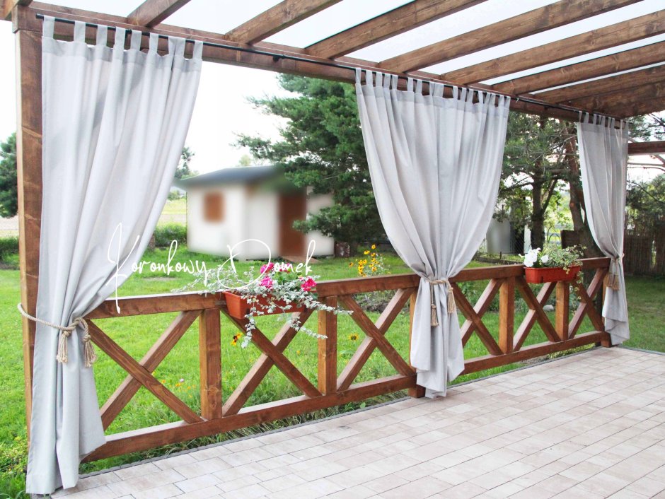 Шторы для уличной веранды