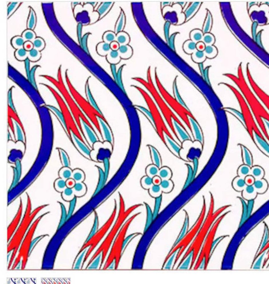 Турецкий тюльпан орнамент