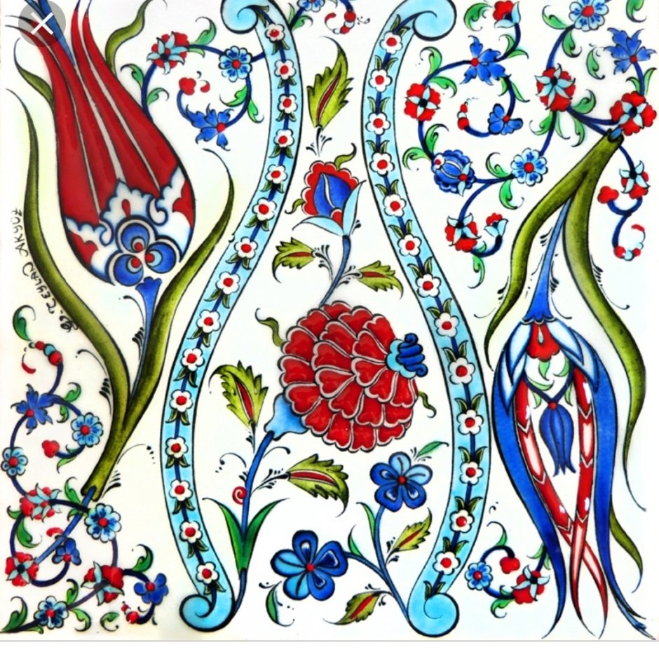Турецкий орнамент Турция тюльпаны