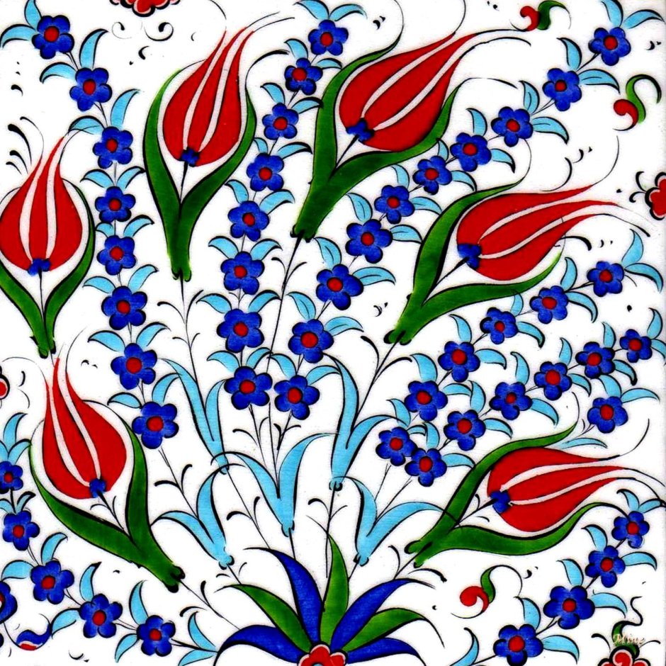 Турецкий тюльпан орнамент