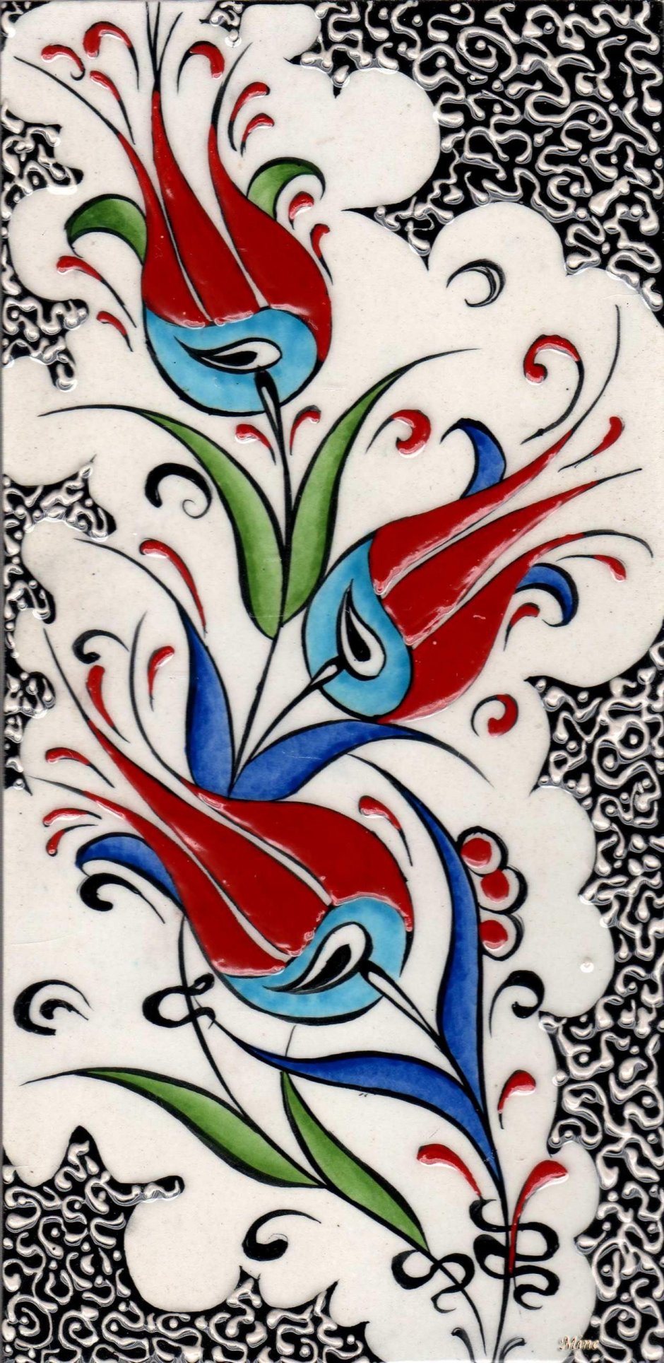 Турецкий тюльпан орнамент