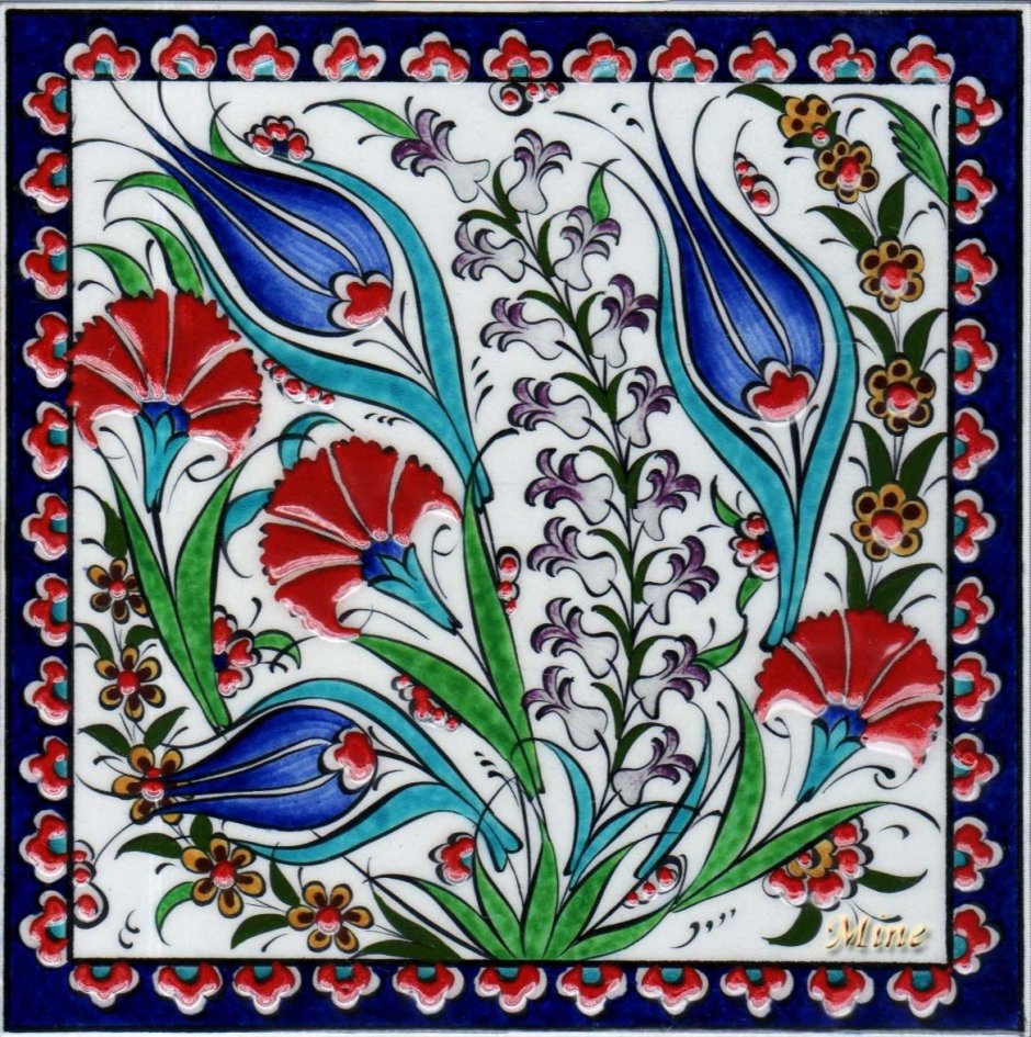 Турецкий орнамент Изник кораблик