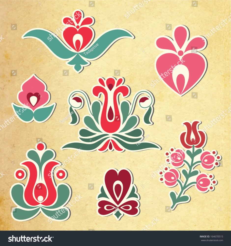 Тюльпан ЛАЛЭ татарский орнамент