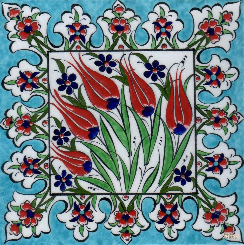 Османский тюльпан орнамент