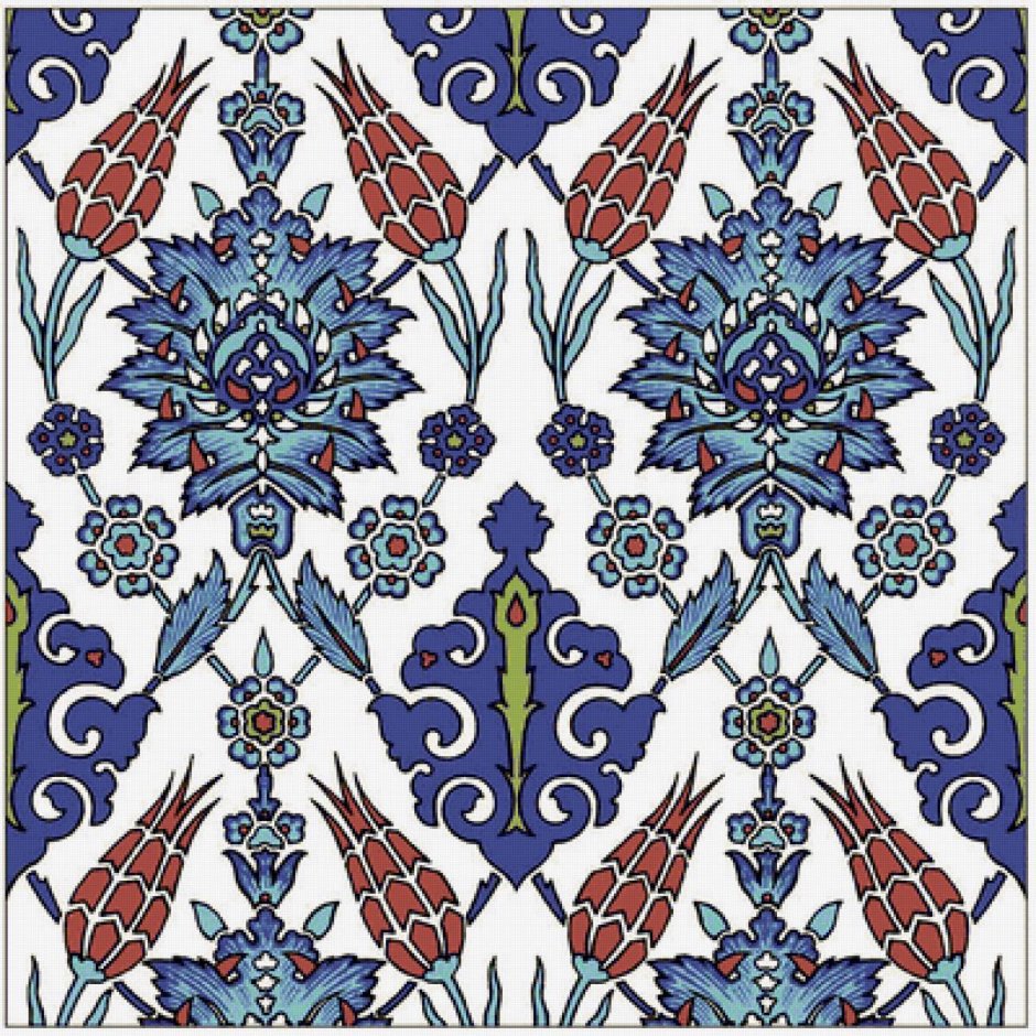Турецкий орнамент раппорт