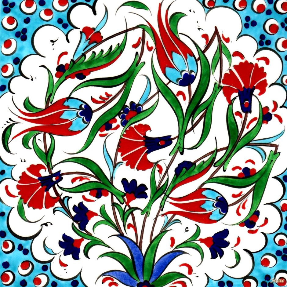 Турецкий орнамент Изник