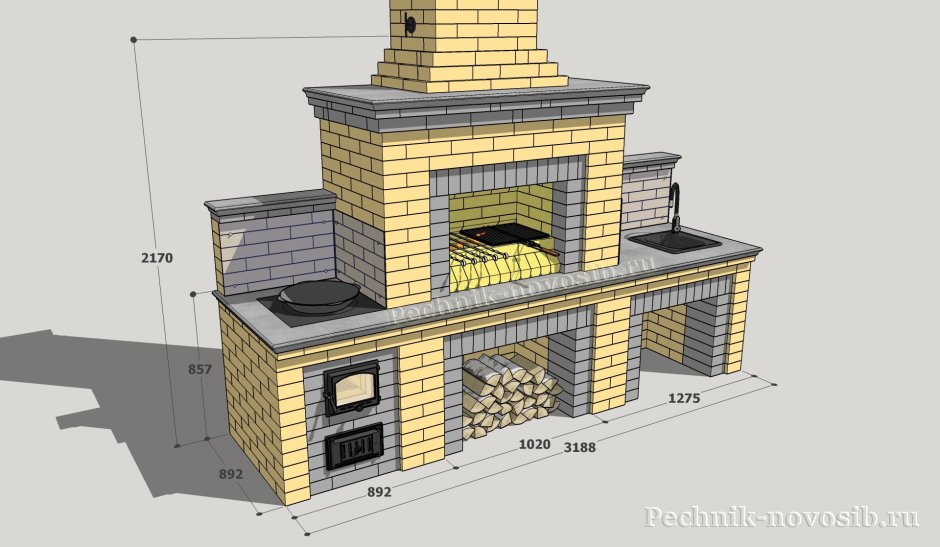 Комплекс барбекю big l 212 порядовка