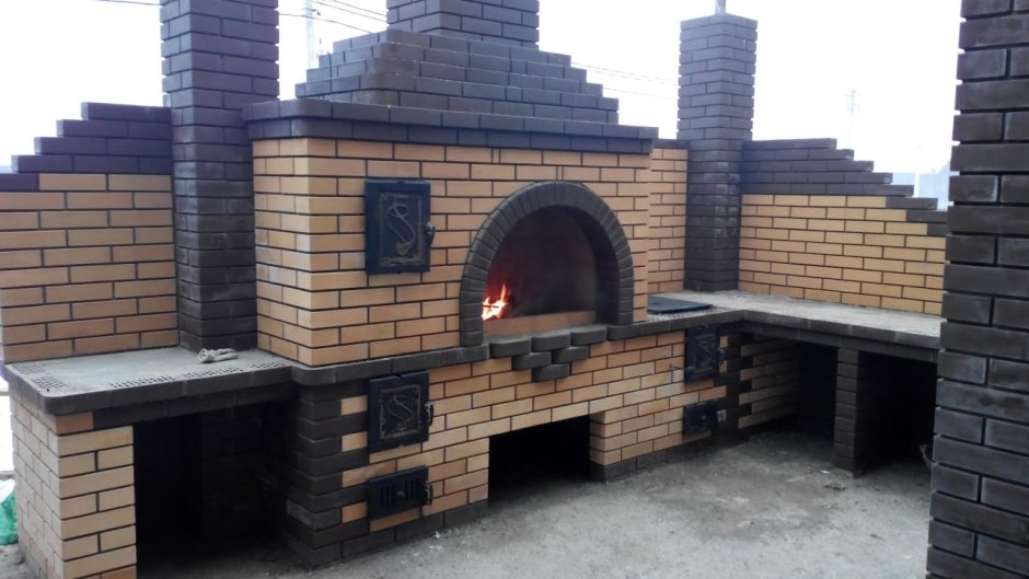 Угловая зона барбекю