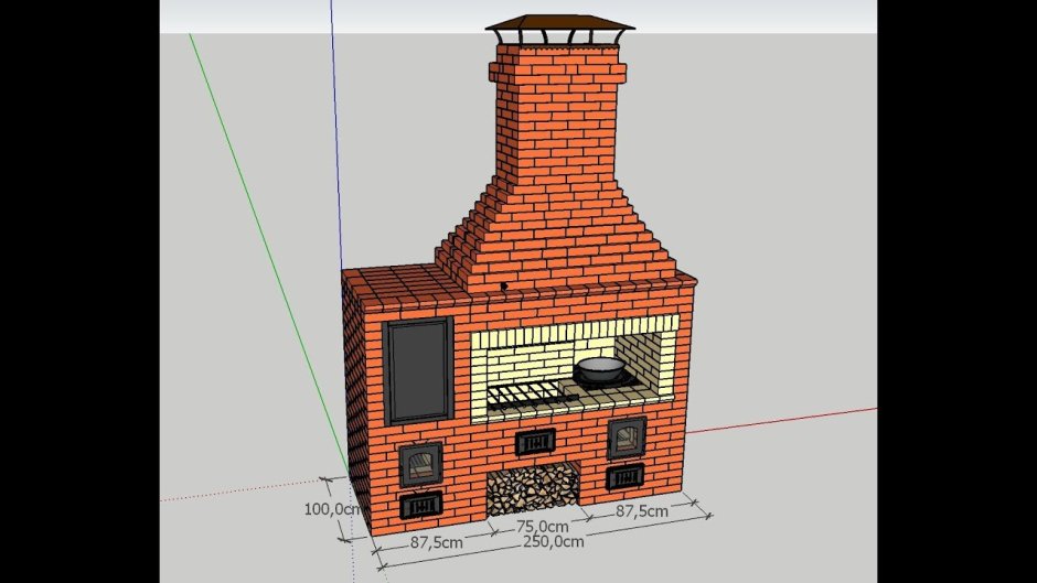 Комплекс барбекю big l-350