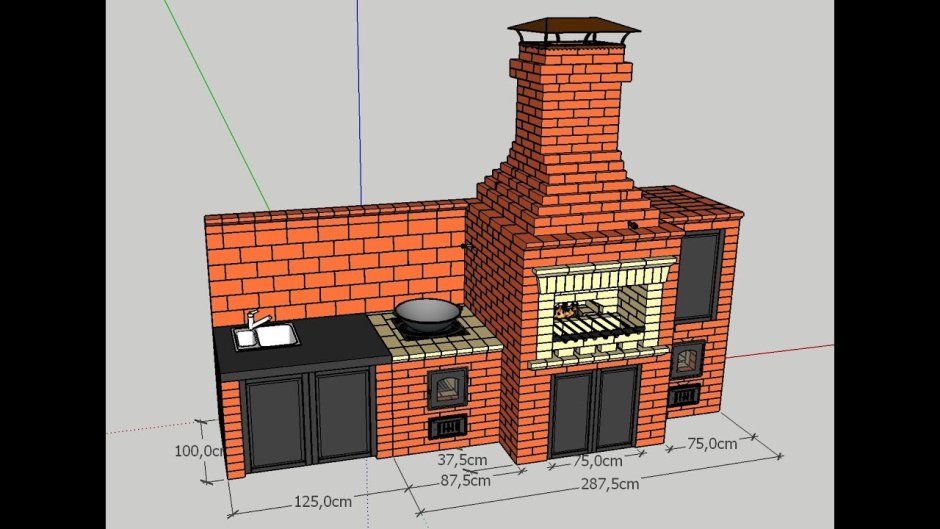 Зона барбекю порядовка