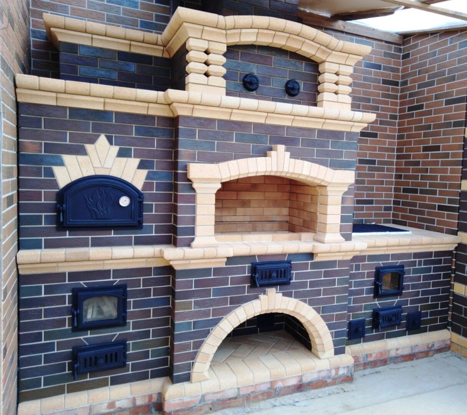 Барбекю big r-400 с коптильней порядовка