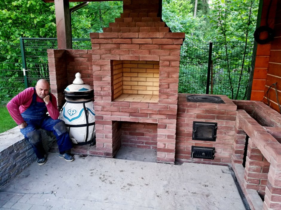 Мангальница из кирпича