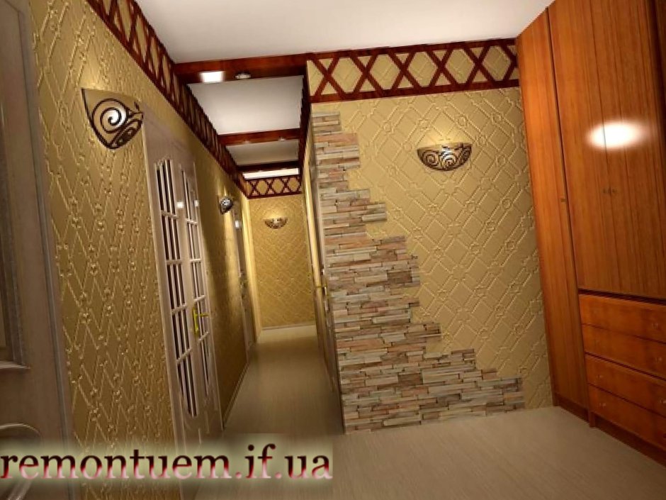 Мозаичная плитка в коридоре