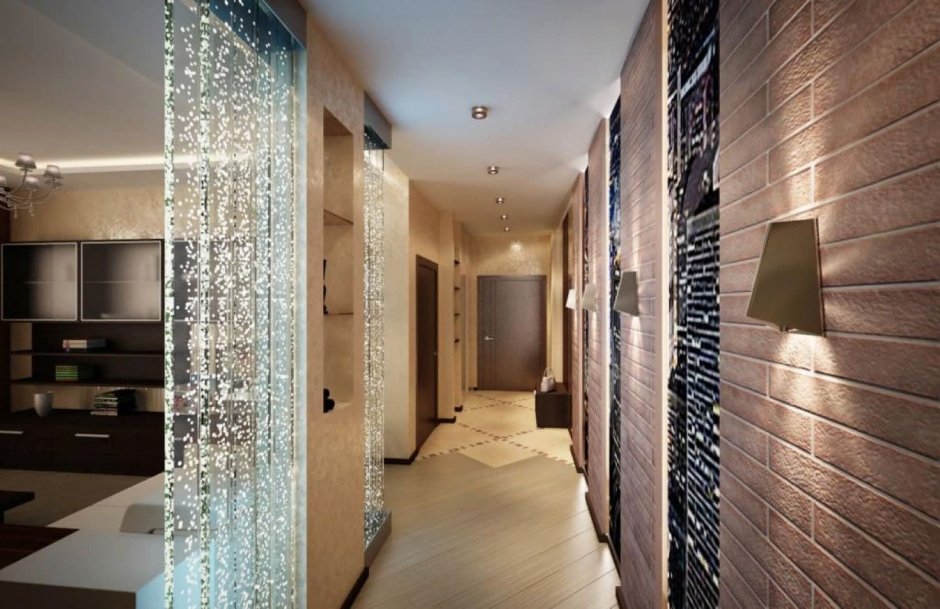 Современная отделка коридора