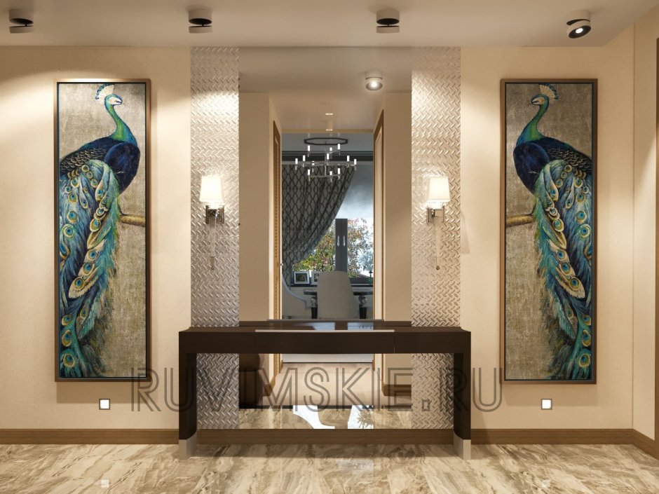 Зеркальное панно на стену