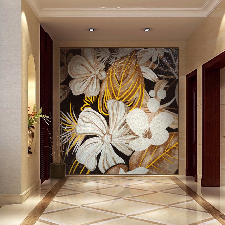 Мозаика в интерьере прихожей хрущевка