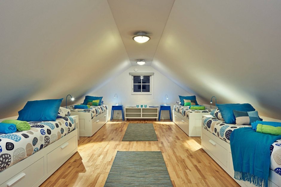 Детская на мансардном этаже