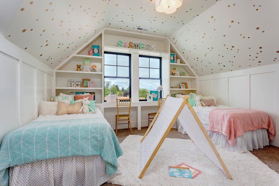 Детские комнаты на мансарде