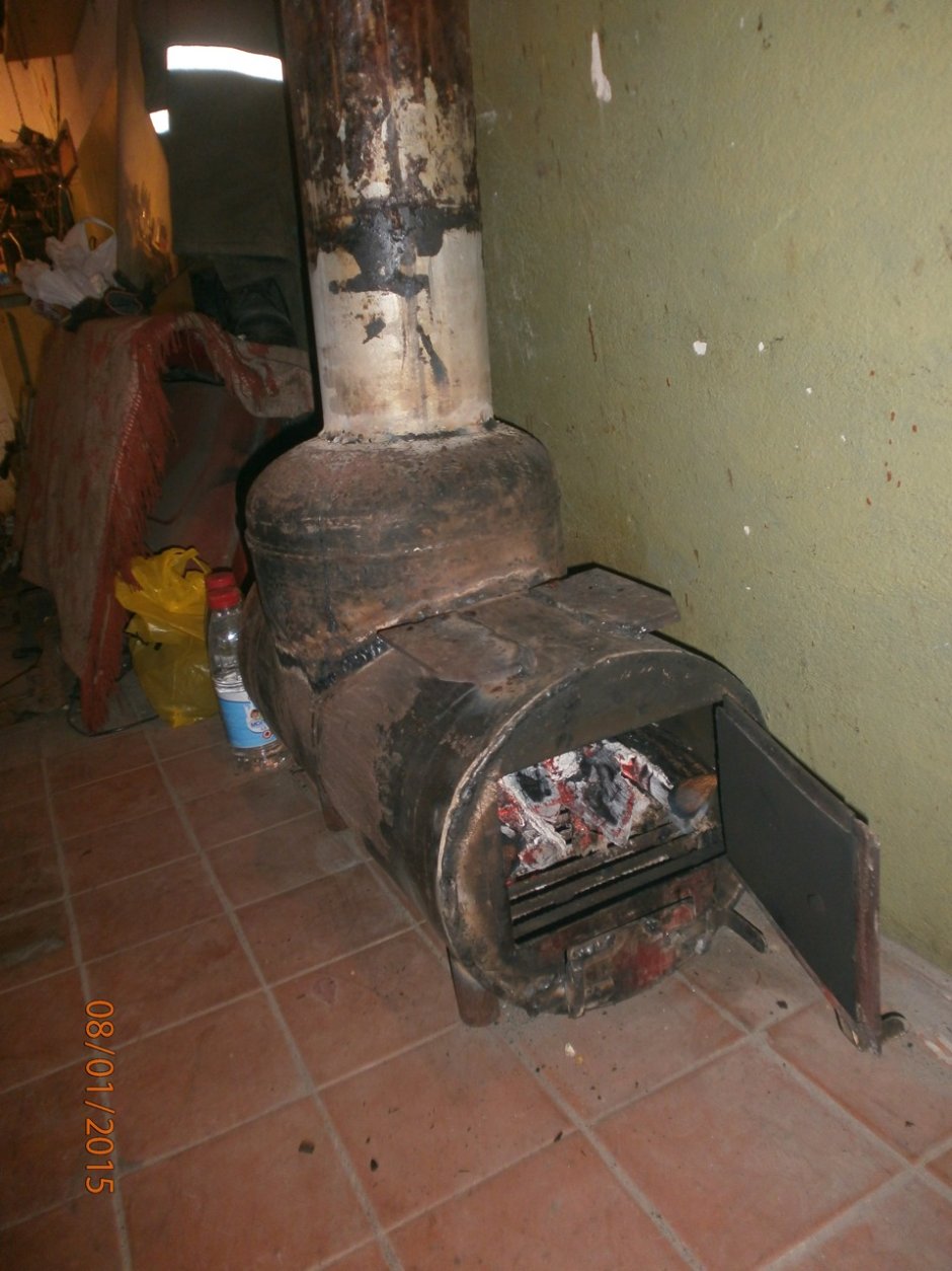 Печь буржуйка из 700 трубы