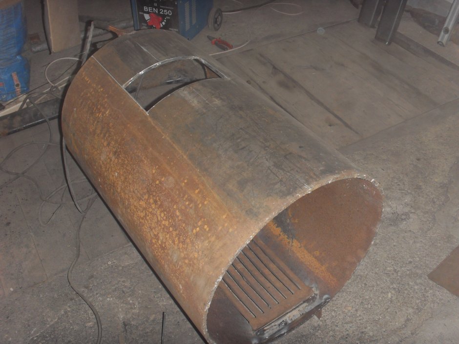 Буржуйка из 530 трубы