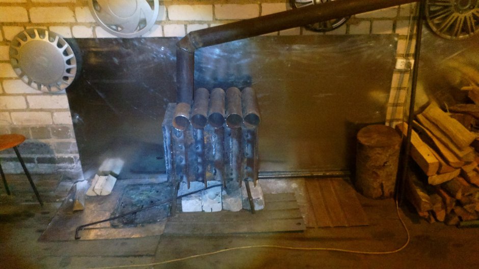 Дымоход для печки в гараже