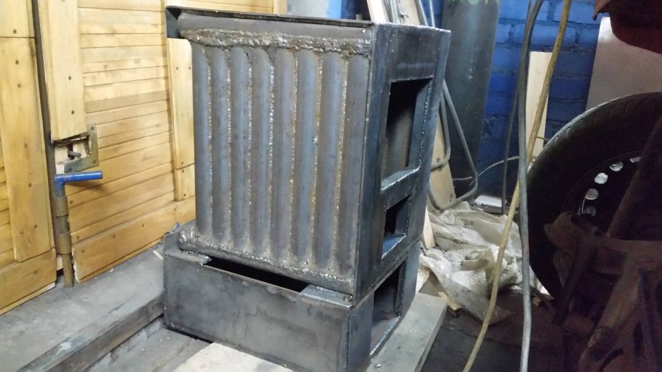 Круглая печь для гаража