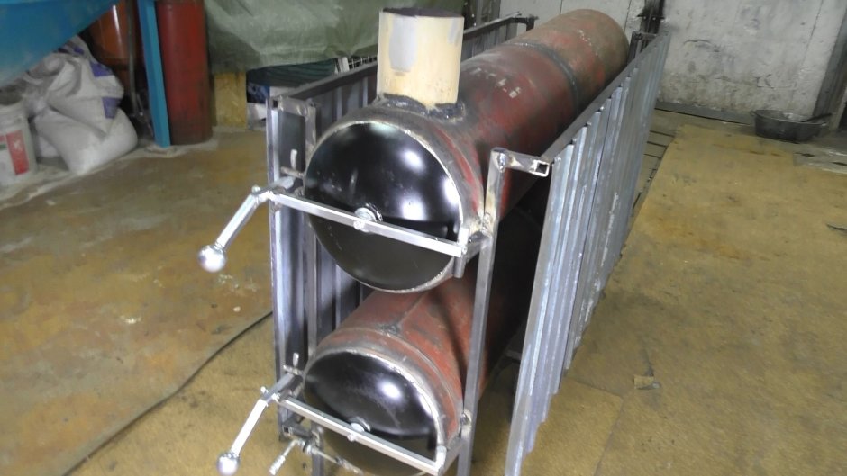 Печь для бани из газового баллона