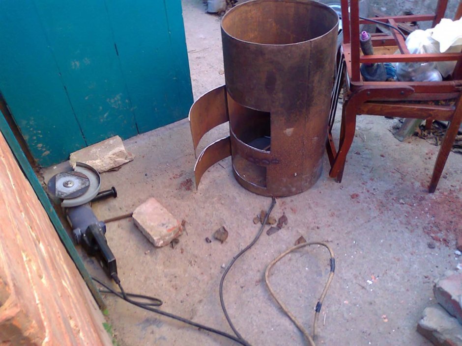 Буржуйка из 420 трубы