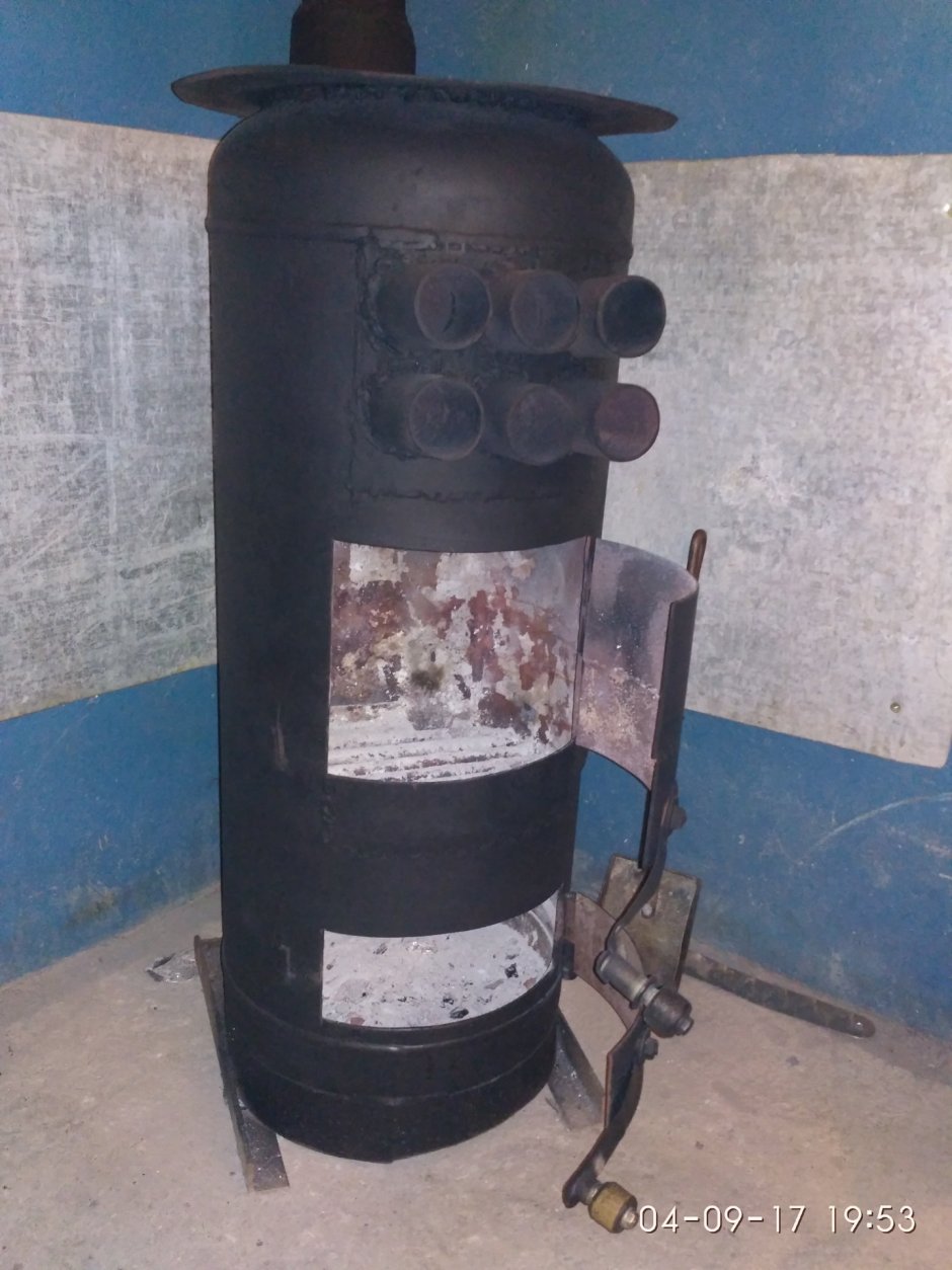 Экран для печки в гараже