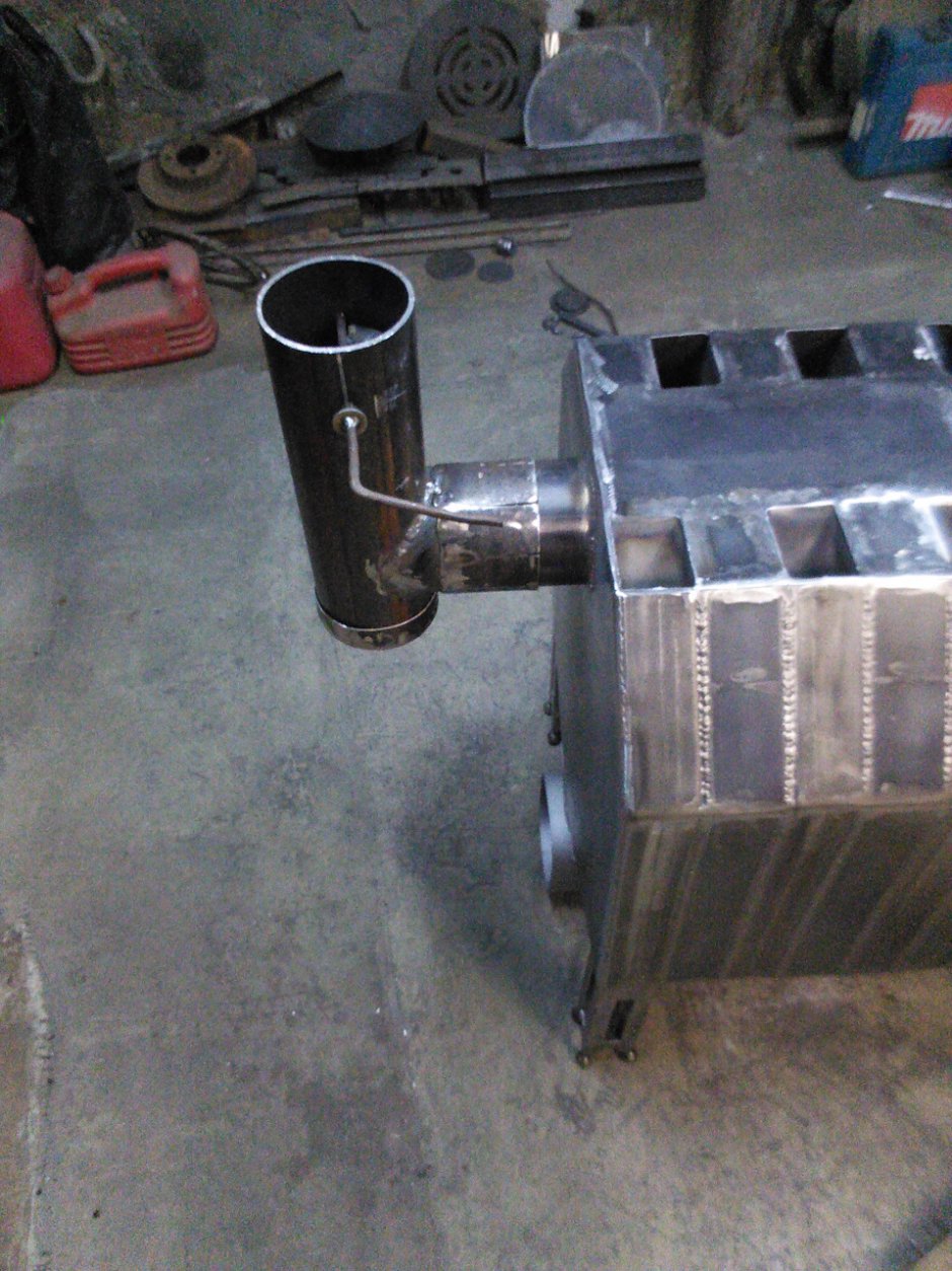 Печь буржуйка воздухонагревательная