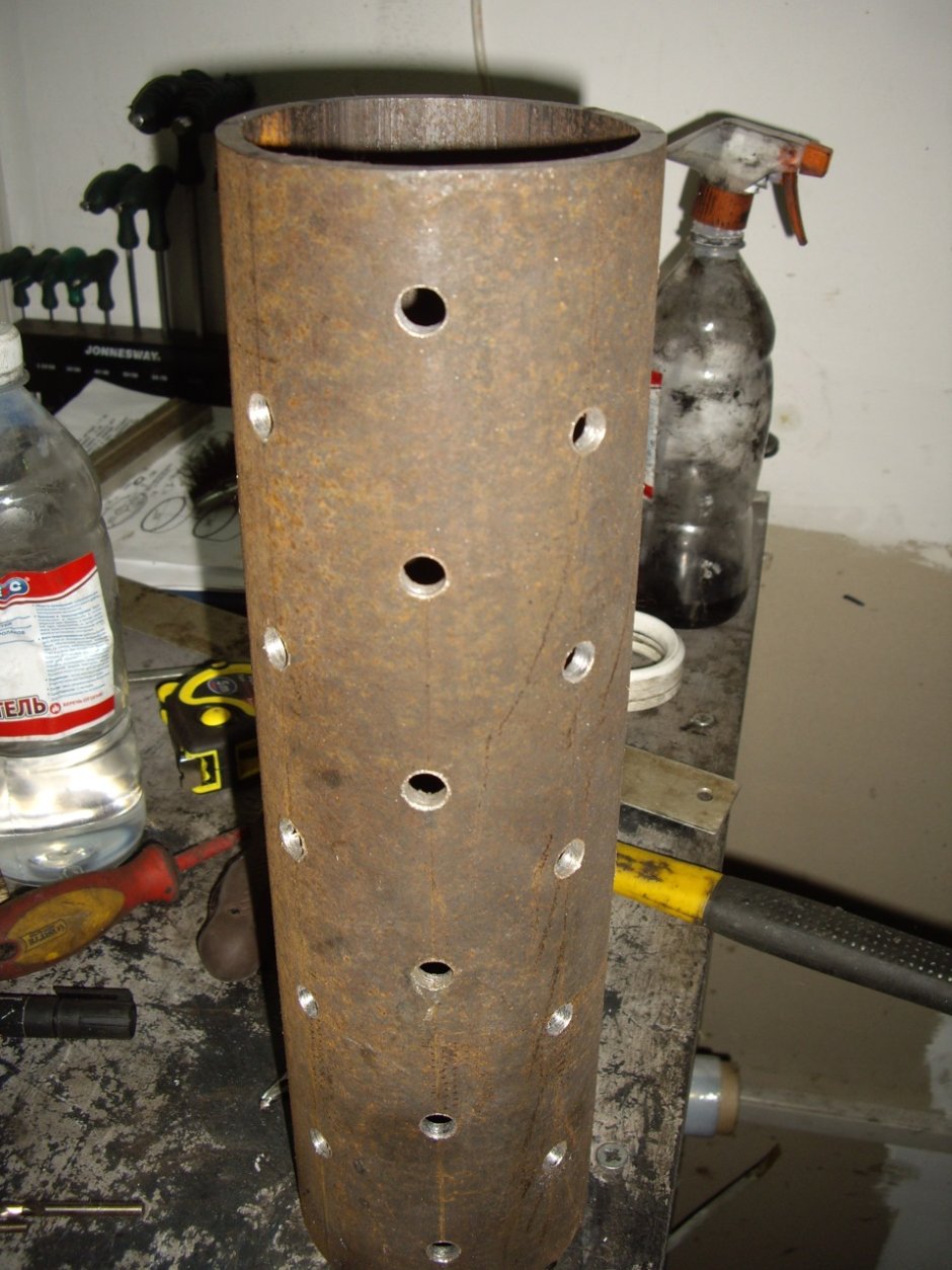 Печь из дисков автомобиля для гаража