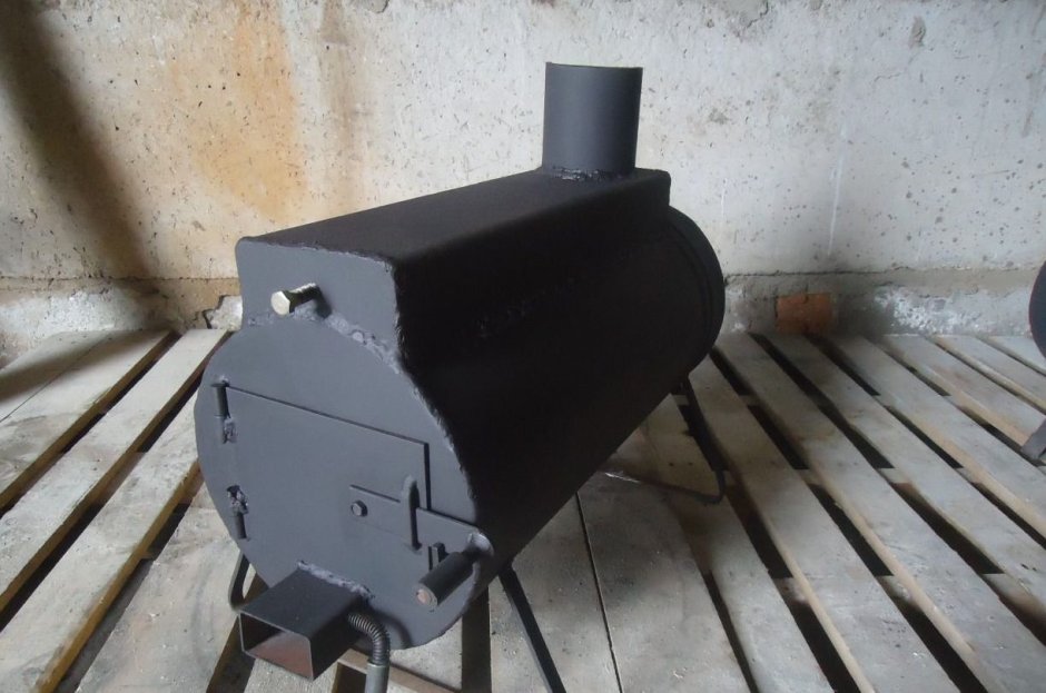 Буржуйка с камерой дожига вторичных газов Kozak