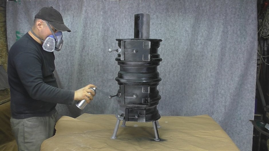 Вертикальная печь для гаража