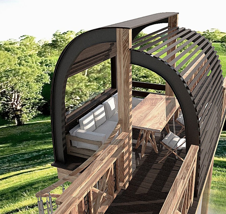 Двухъярусная терраса