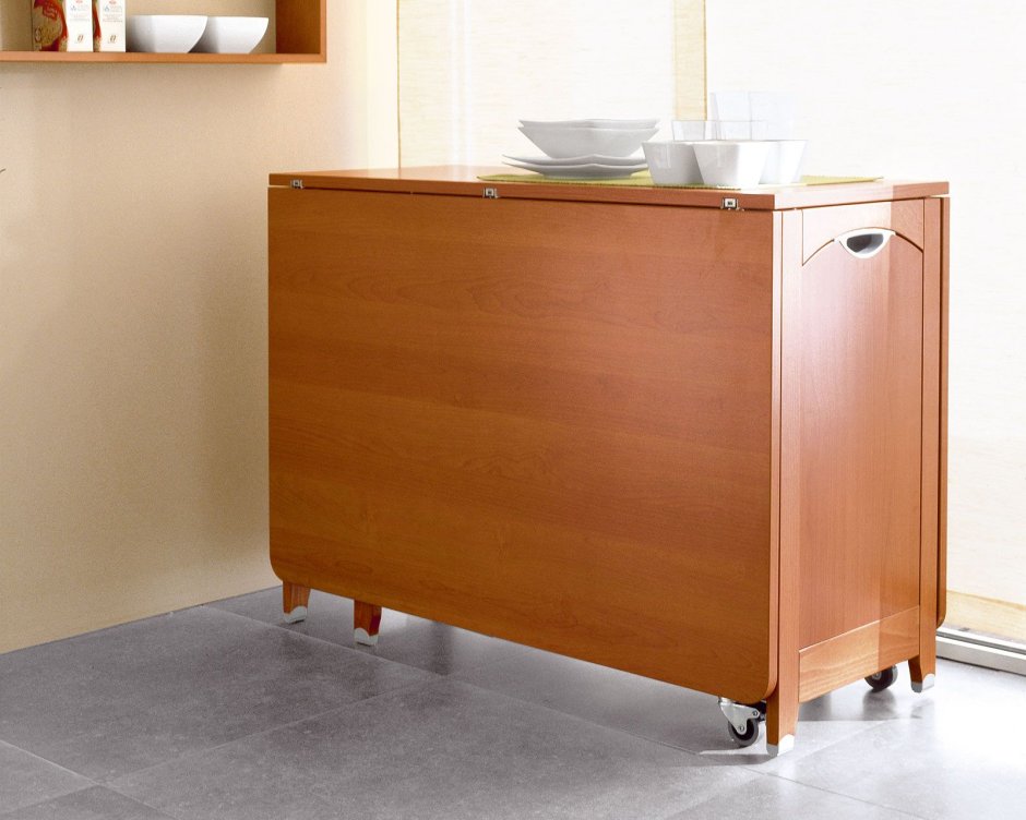 Стол-книжка с ящиками на колесиках