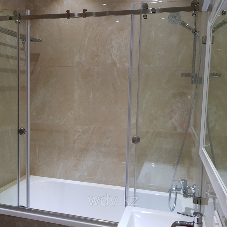 Стеклянные перегородки для ванной раздвижные