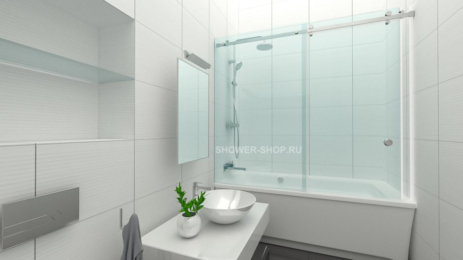 Подвесной потолок в ванную из оргстекла