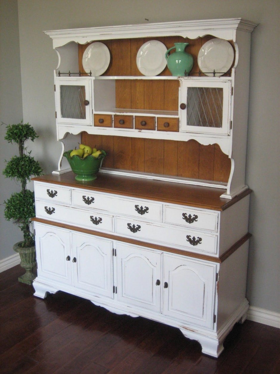 Голубой буфет в интерьере