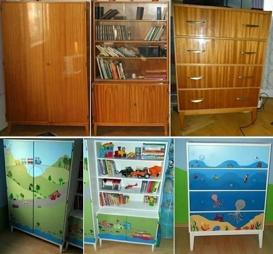 Сервант для посуды старый