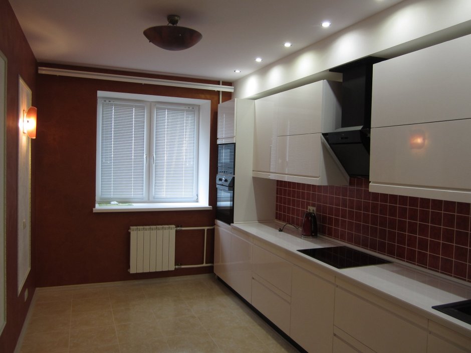 Короб ГКЛ над кухней